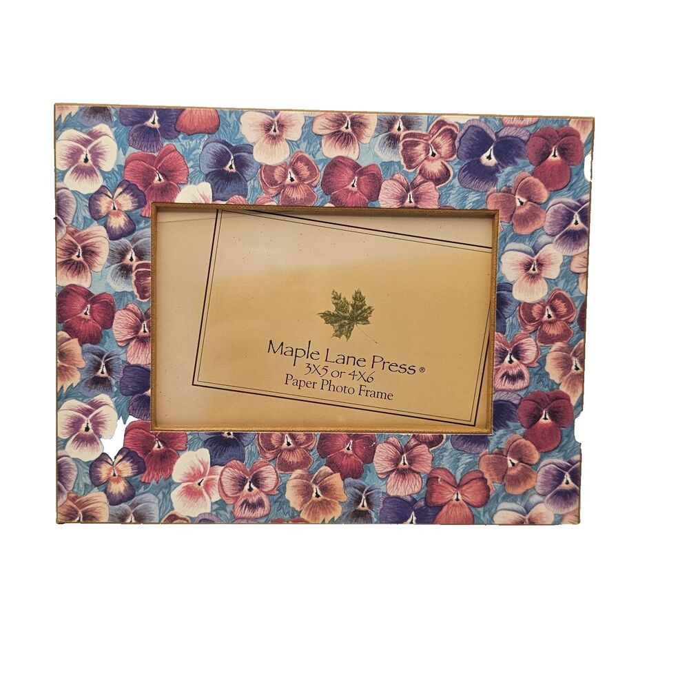 Maple Lane Press Picture Frame 3x5 or 4x6 Photo Size Floral